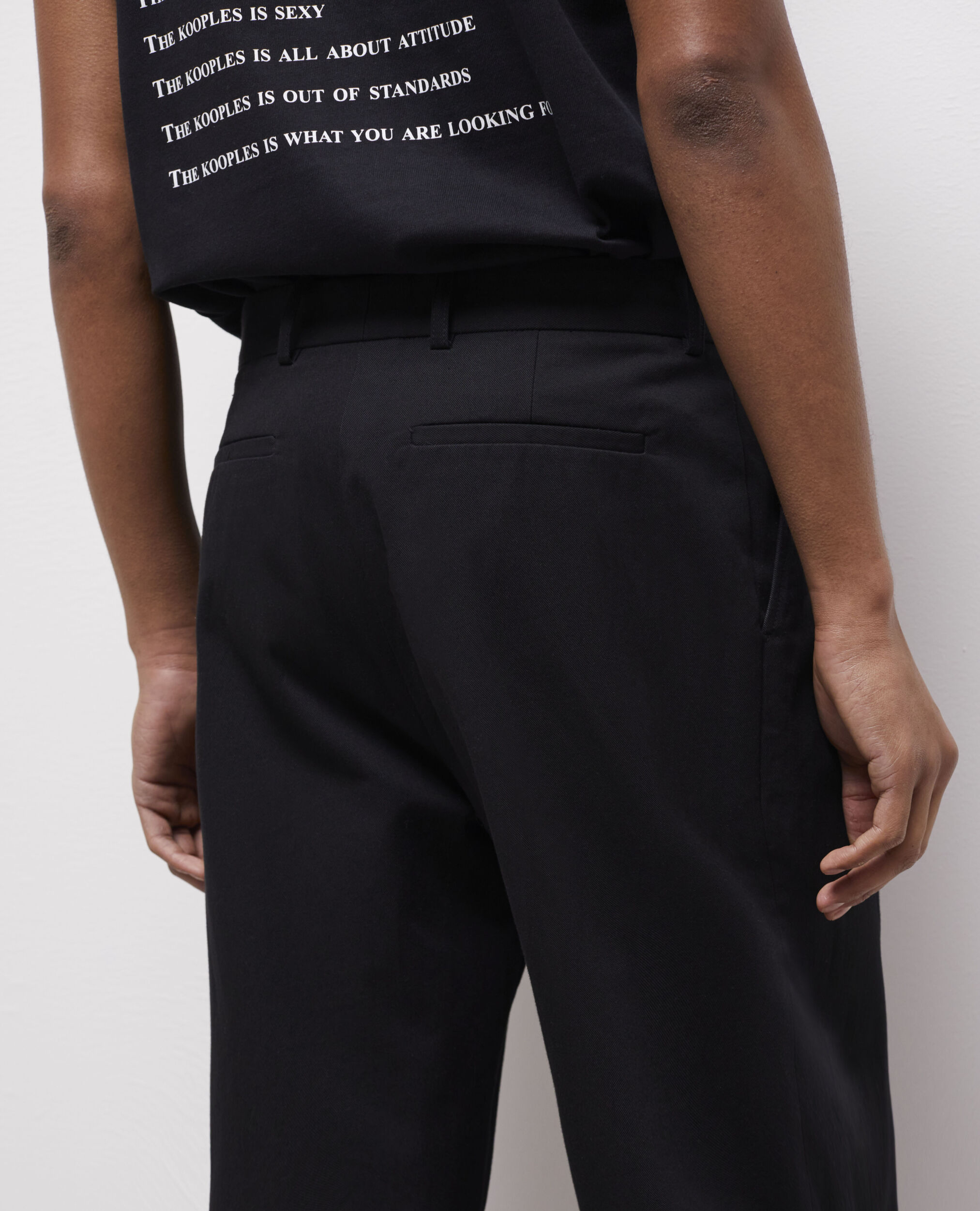 Pantalon large noir