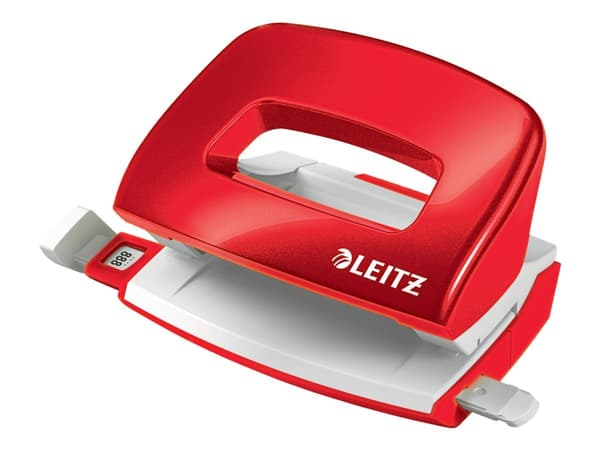 Leitz NeXXt WOW - Hullstanser - mini - 10 ark / 1 mm - metall, plast - rød