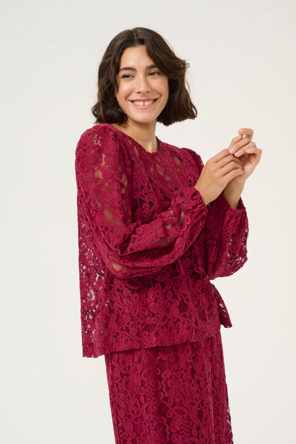 Kaffe KAlanice Blouse Rumba red