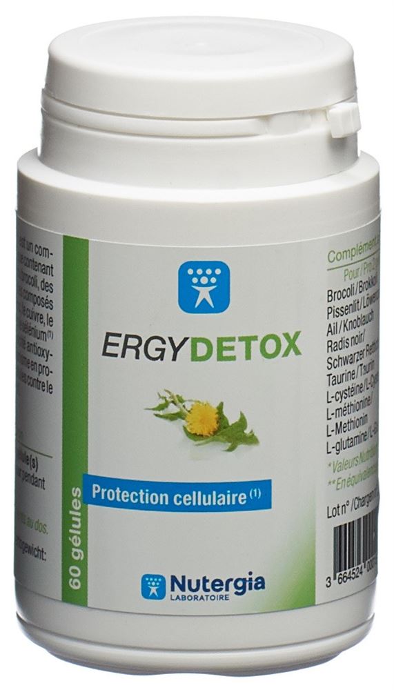 NUTERGIA Ergytaurine<br>60 Stück, Dose, Gélules