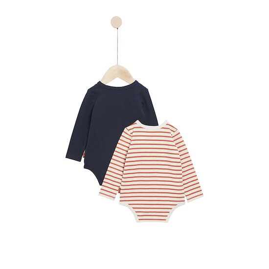 Mr Constellation Lot de 2 bodies manches longues   Blue Castle        1 mois   de               P'tit bisou