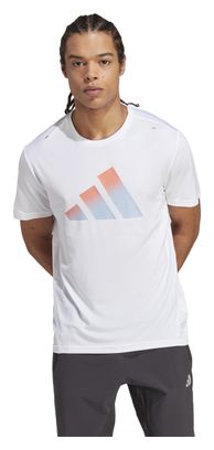 Maillot manches courtes adidas Performance Run Icons Blanc