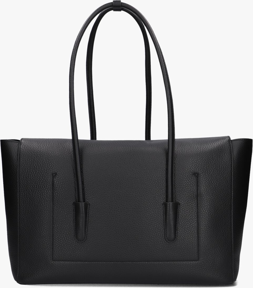 zwarte coccinelle handtas double beat