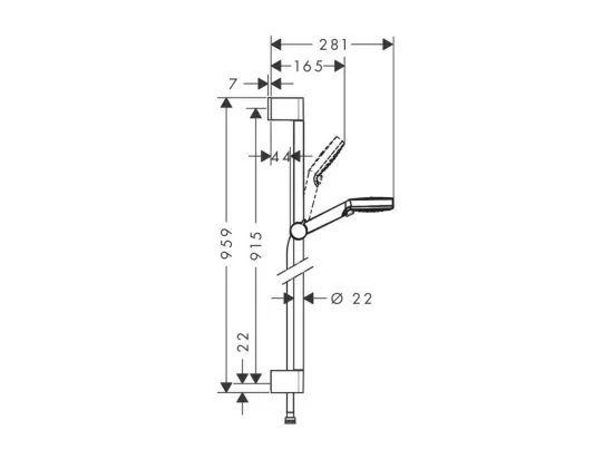 Ensemble de douche Hansgrohe Crometta Vario