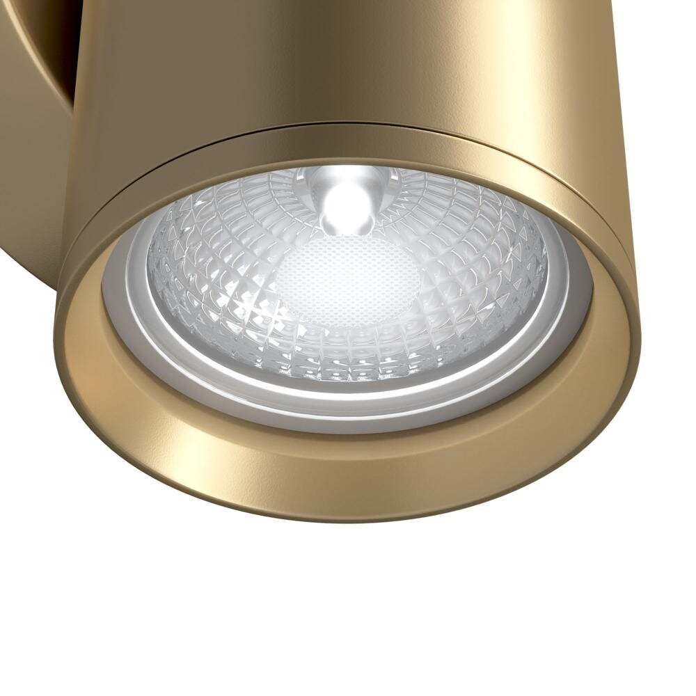 Focus wandlamp in goud, GU10, 1-lichts