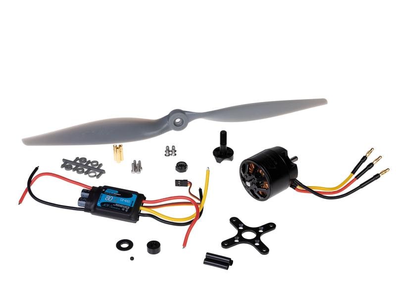 EP Brushless-Antriebsset Sport 3D 4-5S 4120-500 KV, 80 A Komplettes Antriebsset für Flugmodelle