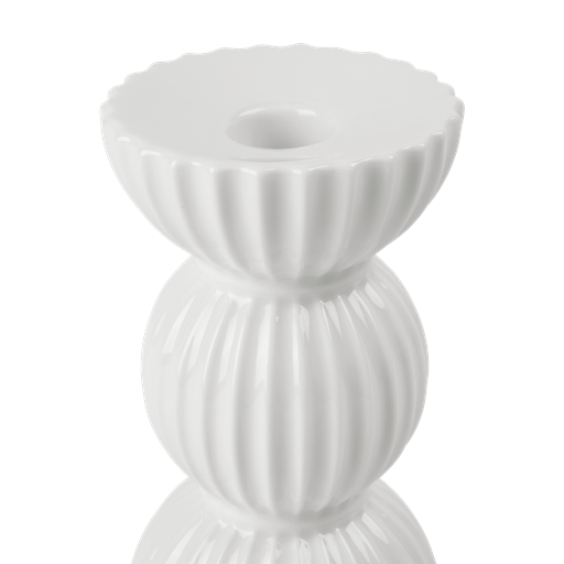 Lyngby Porcelæn Tura Kronelysestage, Hvid