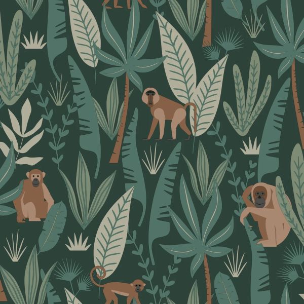 Estahome Bloemen en Vogels Behang - Nude