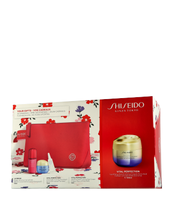 Shiseido Vital Perfection Set mit Uplifting & Firming Cream Enriched 50ml-15ml-3ml-10ml