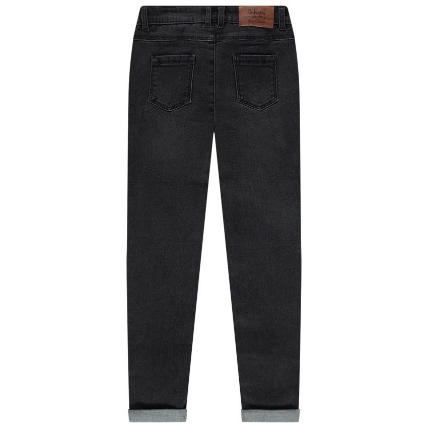 Jean effet used et crinkle coupe skinny - Noir