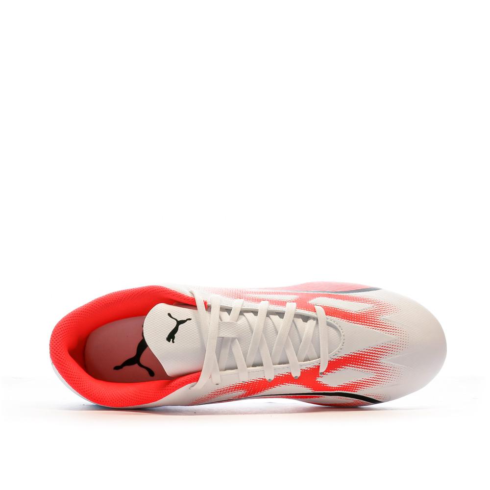 Puma Chaussures de football Blanc/Rouge Homme Puma Ultra Play FG/AG 107423-01