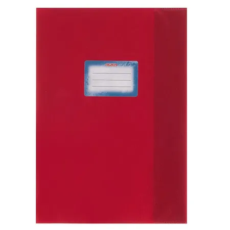Herlitz Heftschoner DIN A4, geprägt (Bast), PP, rot