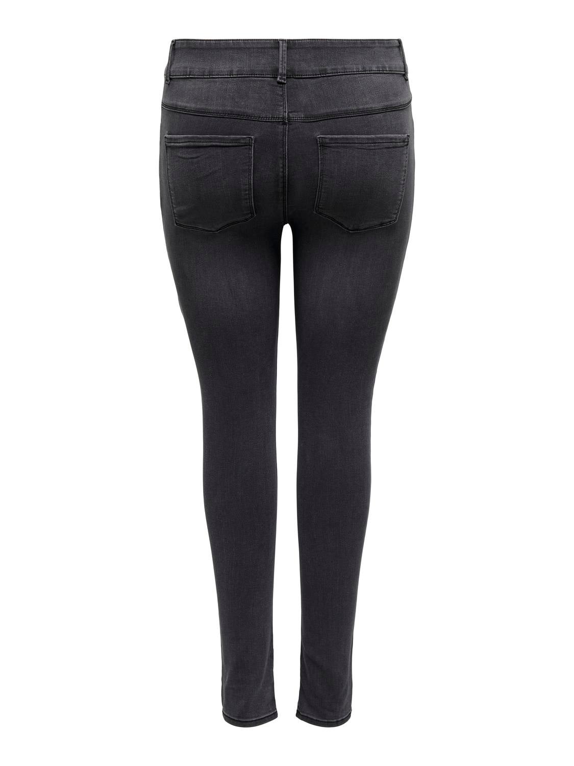 CARSTORM Hohe Taille Skinny Fit Jeans Washed Black