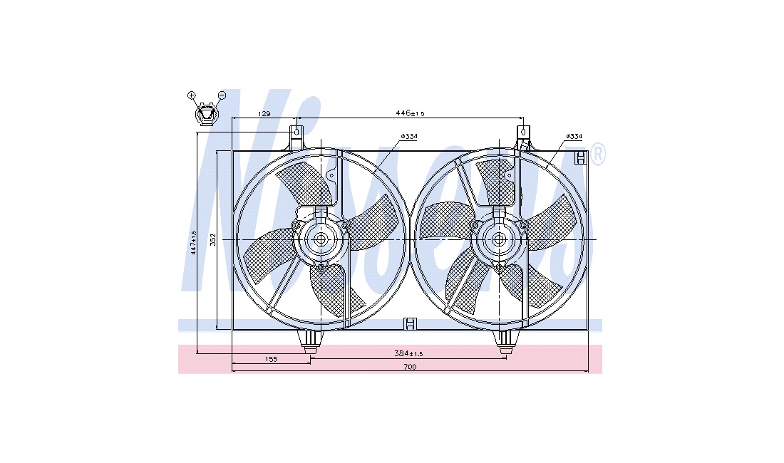 Ventilator, motorkøling