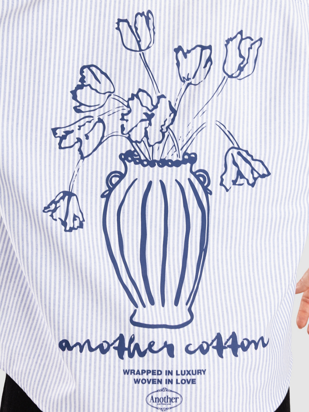 Another Cotton Lab Oversized Short Sleeve Shirt blue