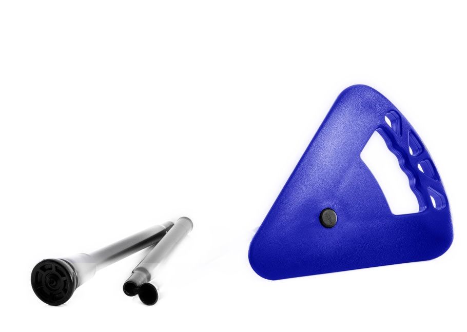 Flipstick Sitzstock faltbar mit Tasche royal-blau