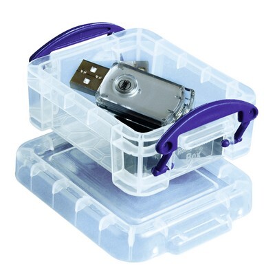 Really Useful Box Aufbewahrungsbox, 0.07 l, transparent