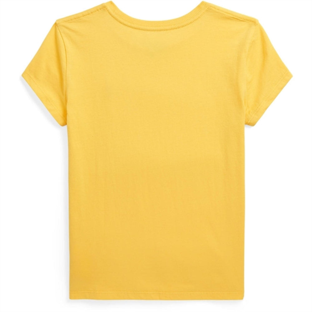 Girls T-Shirt Chrome Yellow W/ Bright Pink