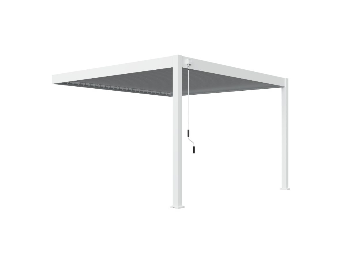 Orion Deluxe 360 x 400 cm muur terrasoverkapping - White