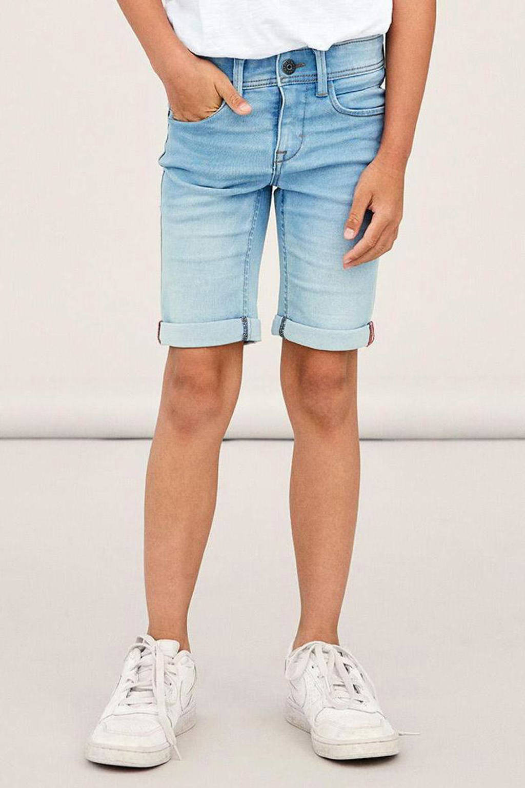 NAME IT slim fit jeans bermuda NKMSOFUS light denim