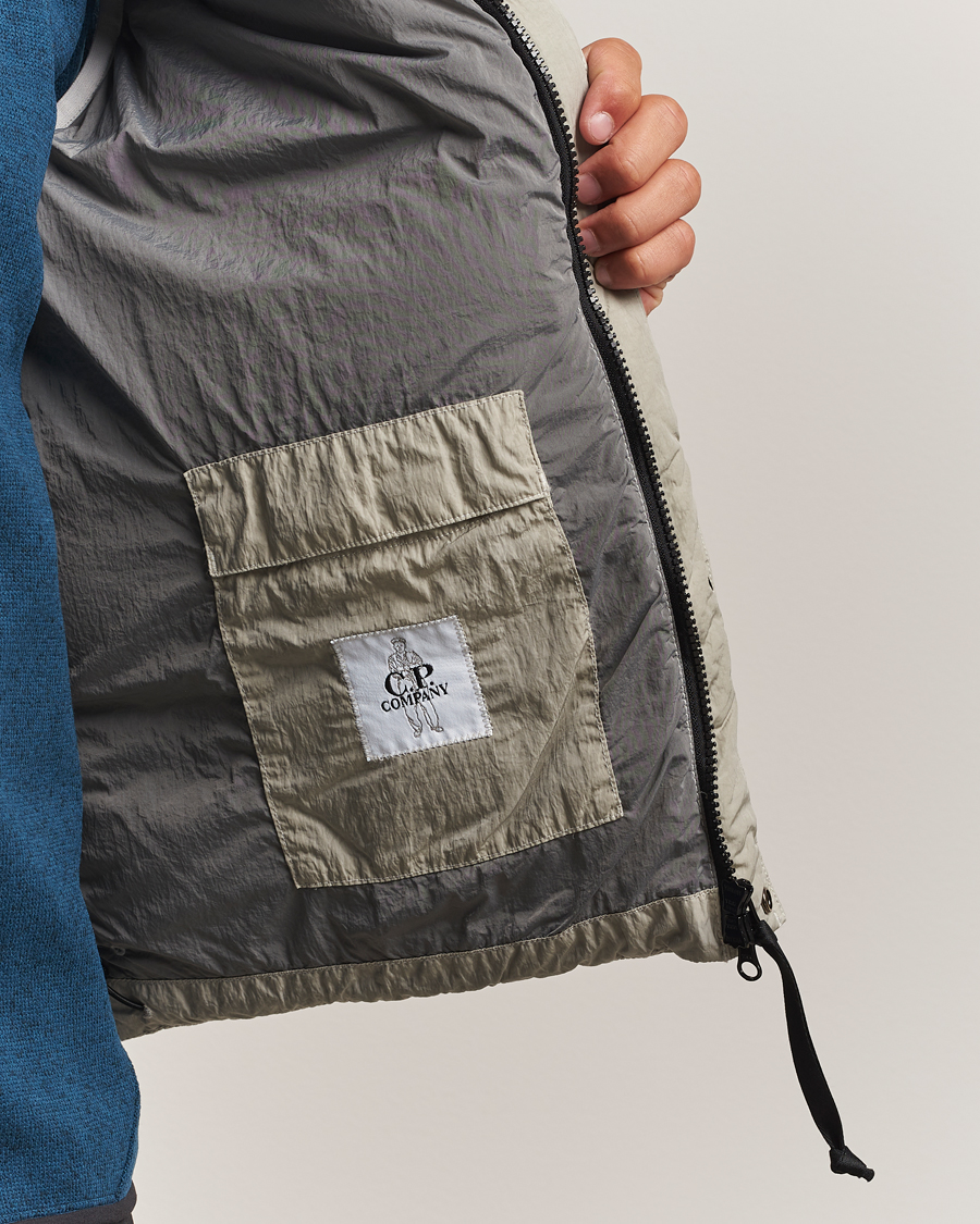 C.P. Company Eco Chrome Mixed Down Vest Light Grey