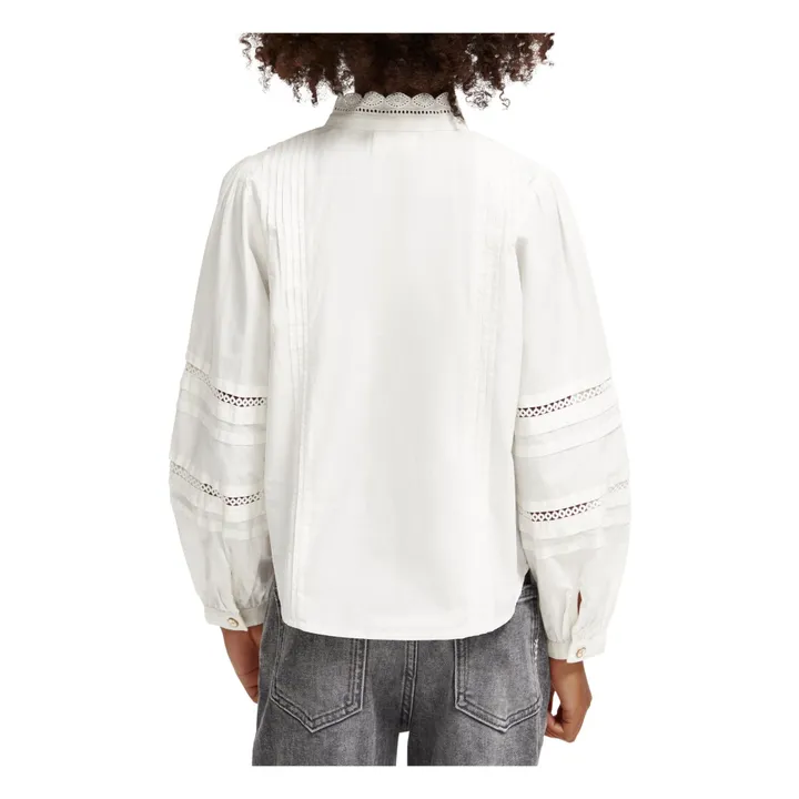 Scotch & Soda Chemise Broderie Anglaise  | Blanc