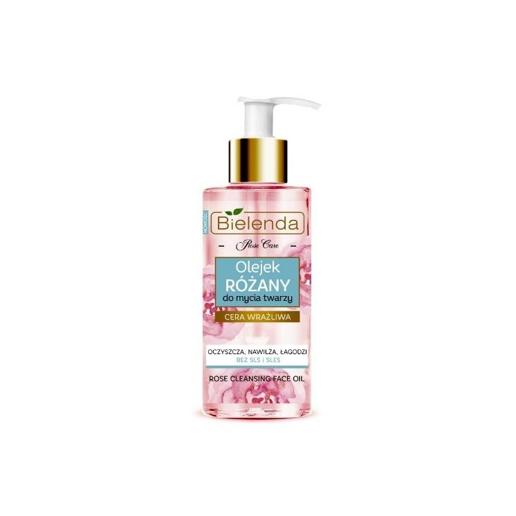 Bielenda Rose Care Rozenolie voor het wassen van het gezicht voor de gevoelige huid 140 ml