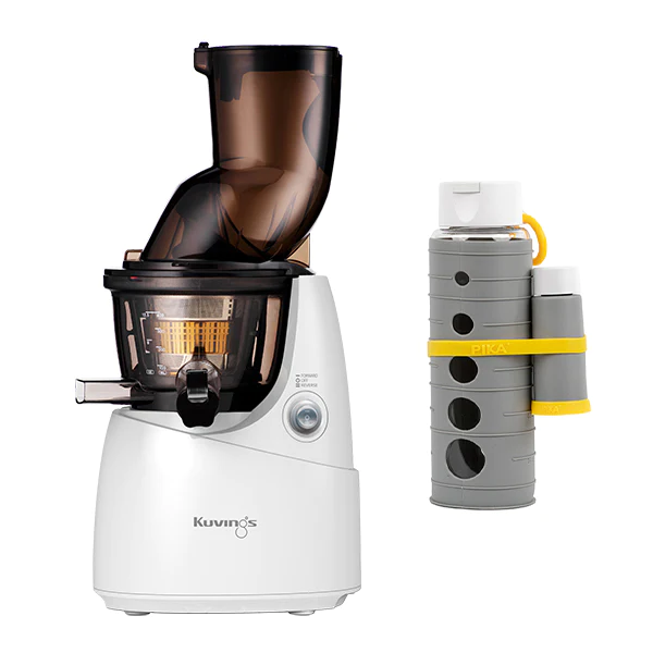 Extracteur de jus blanc B9700 Kuvings et gourde de conservation des ju