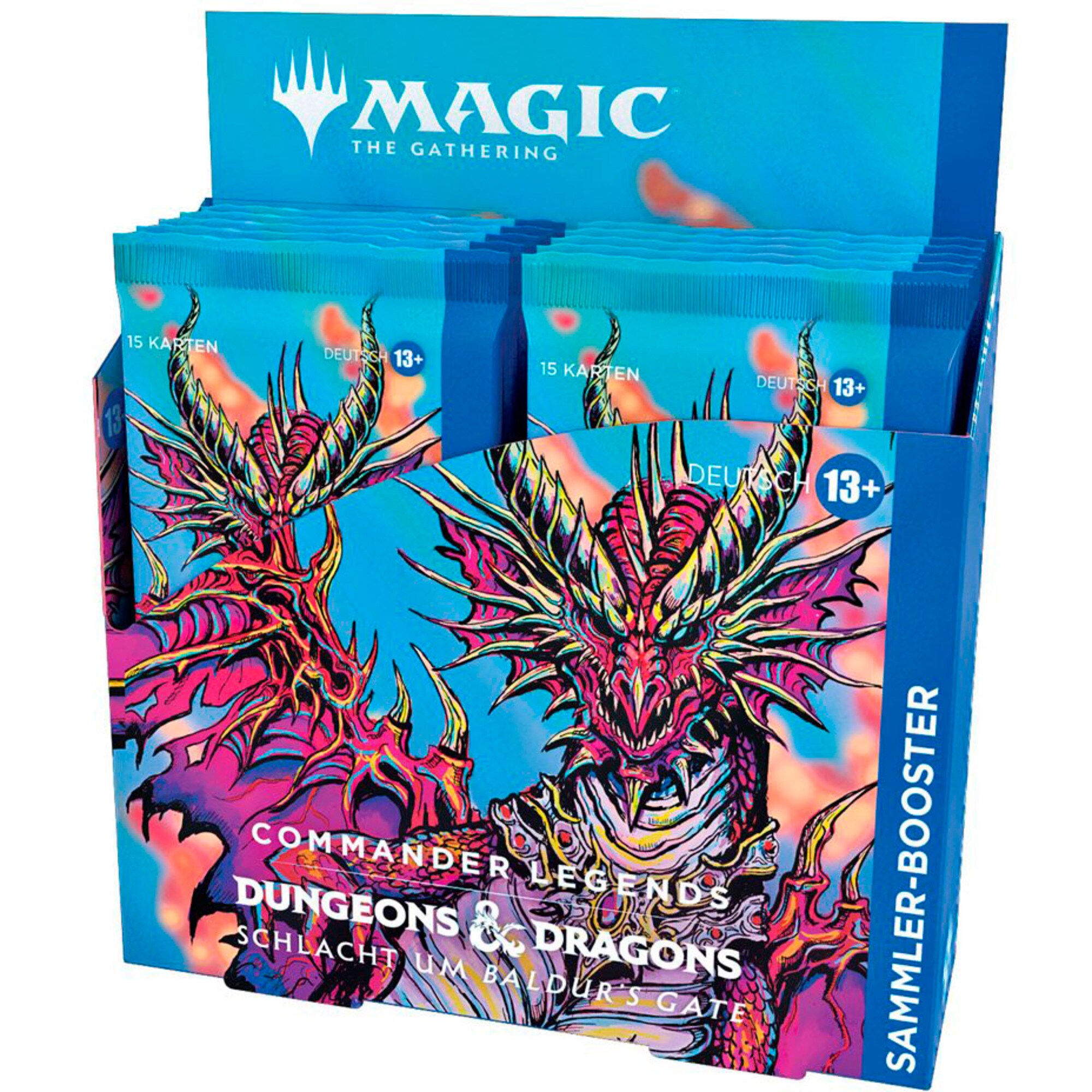 Wizards of the Coast Sammelkarten Magic: The Gathering - Commander Legends: Schlacht um Baldur's Gate Sammler Booster Display deutsch