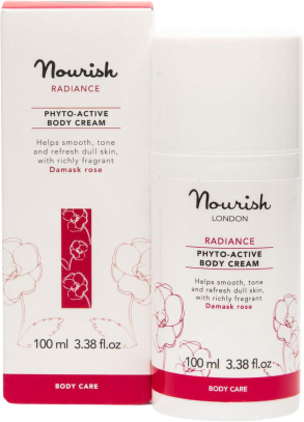 Nourish London  Radiance Phyto-Active Body Cream, 100 ml