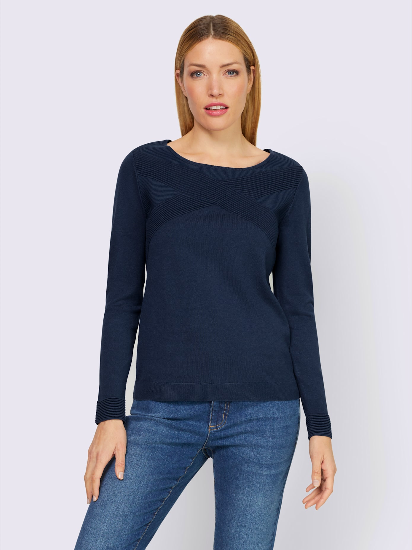 Pull à encolure ronde
