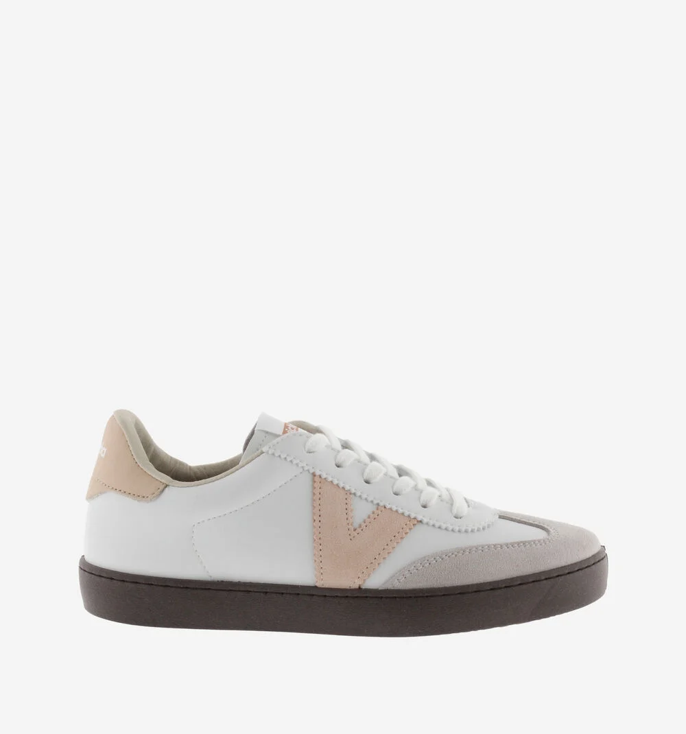 BERLÍN CYCLISTE EFFET CUIR Baskets à semelles marron pour femme MELOCOTON