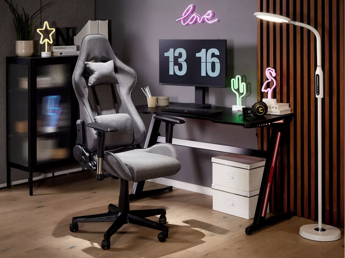 Siège de gaming WARRIOR Gris foncé