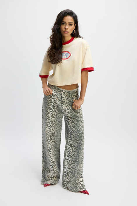 Refined Department beige dames t-shirt