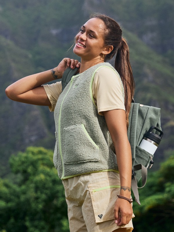 Boundless Spirit Veste sans manches en polaire Vert Femme