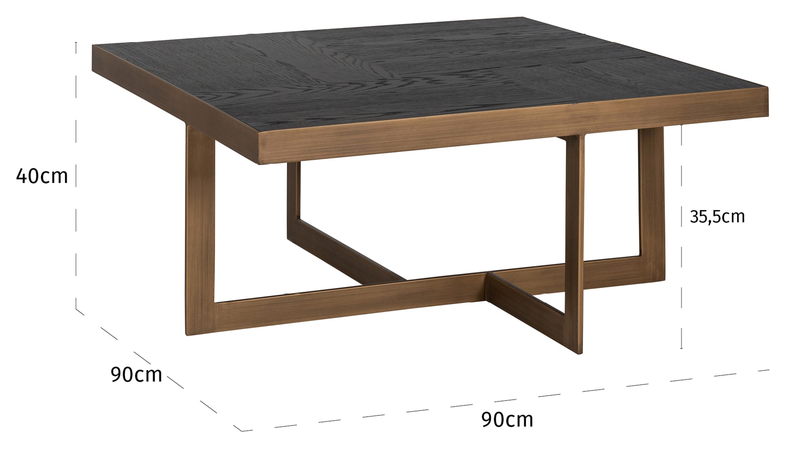 Salontafel 211183 Cambon B90 x D90 x H40 cm