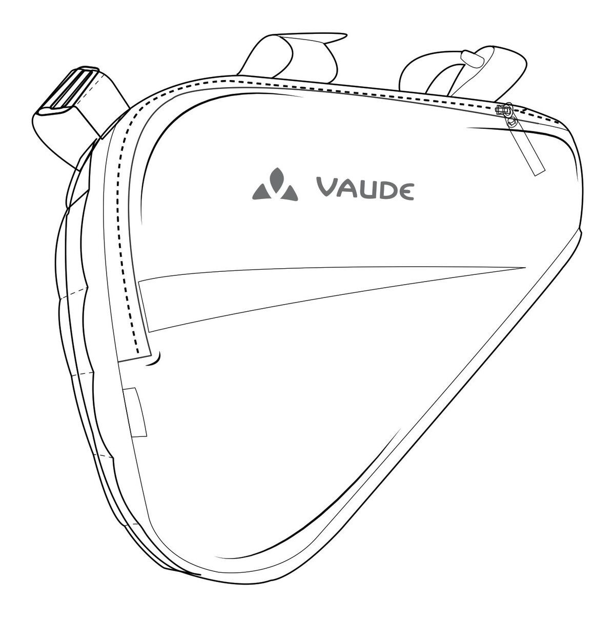 Vaude Triangle Taske Til Cykelstel Sort