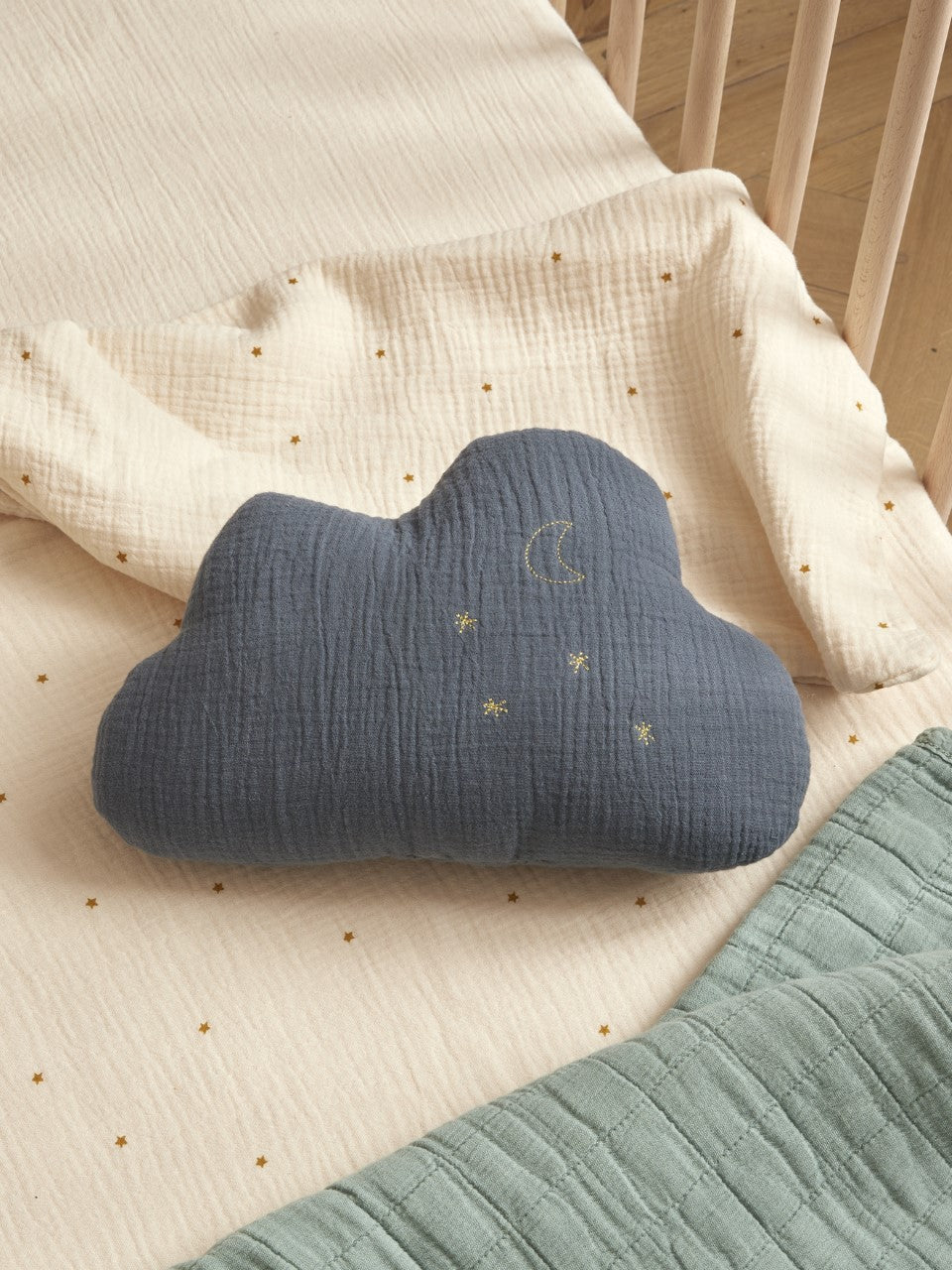 Coussin nuage gaze de coton
