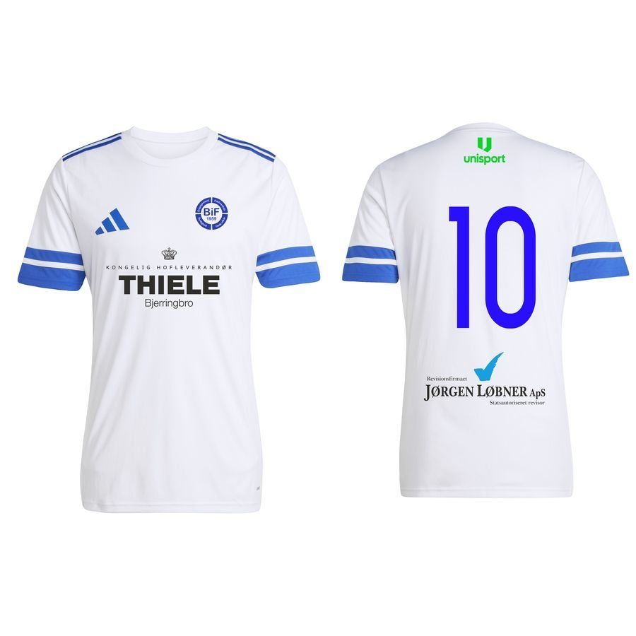 Bjerringbro IF Fodbold Maillot Domicile - Blanc/Bleu