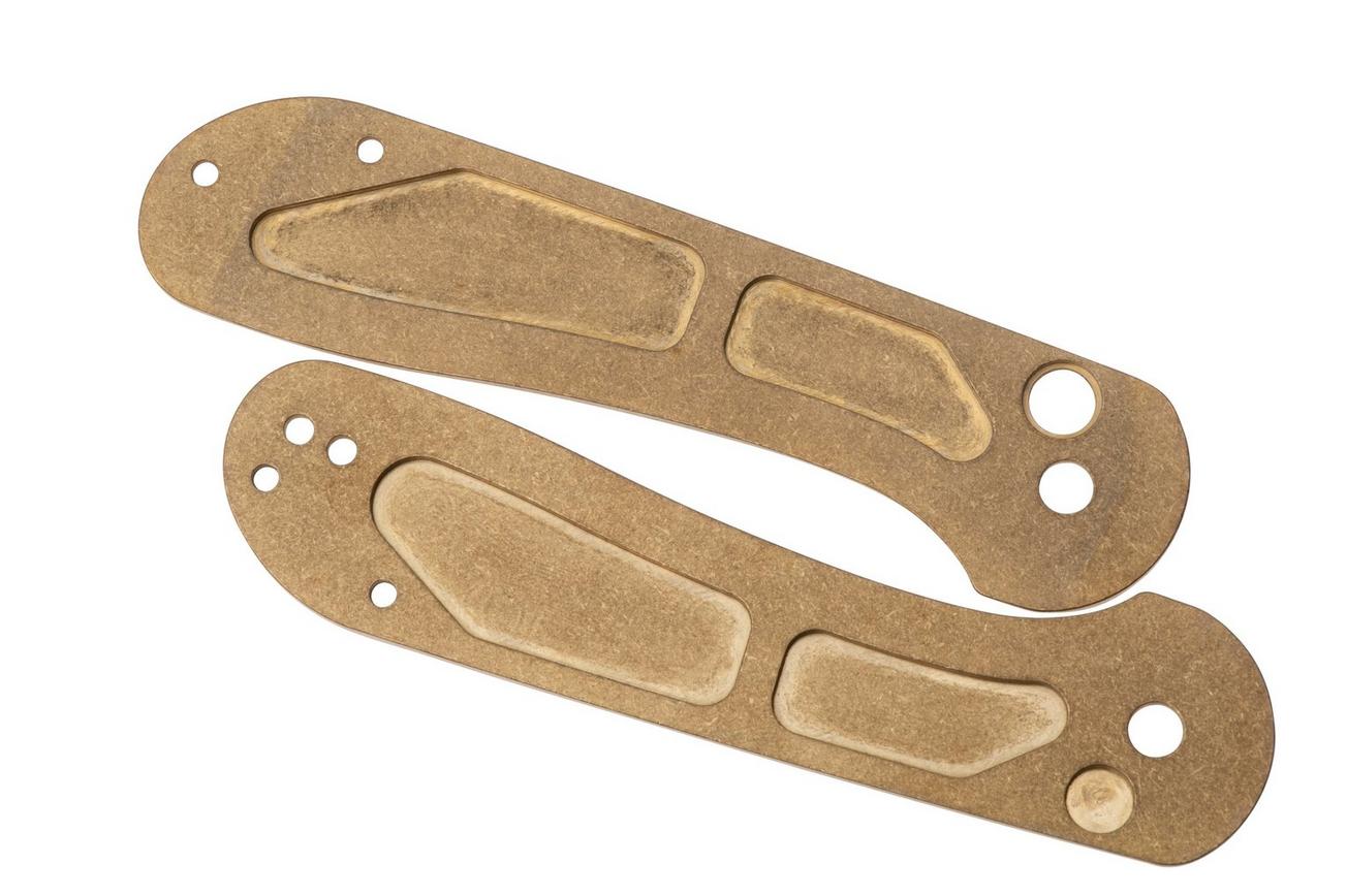 Flytanium Civivi Elementum II FLY-1341 Contoured Brass Scales