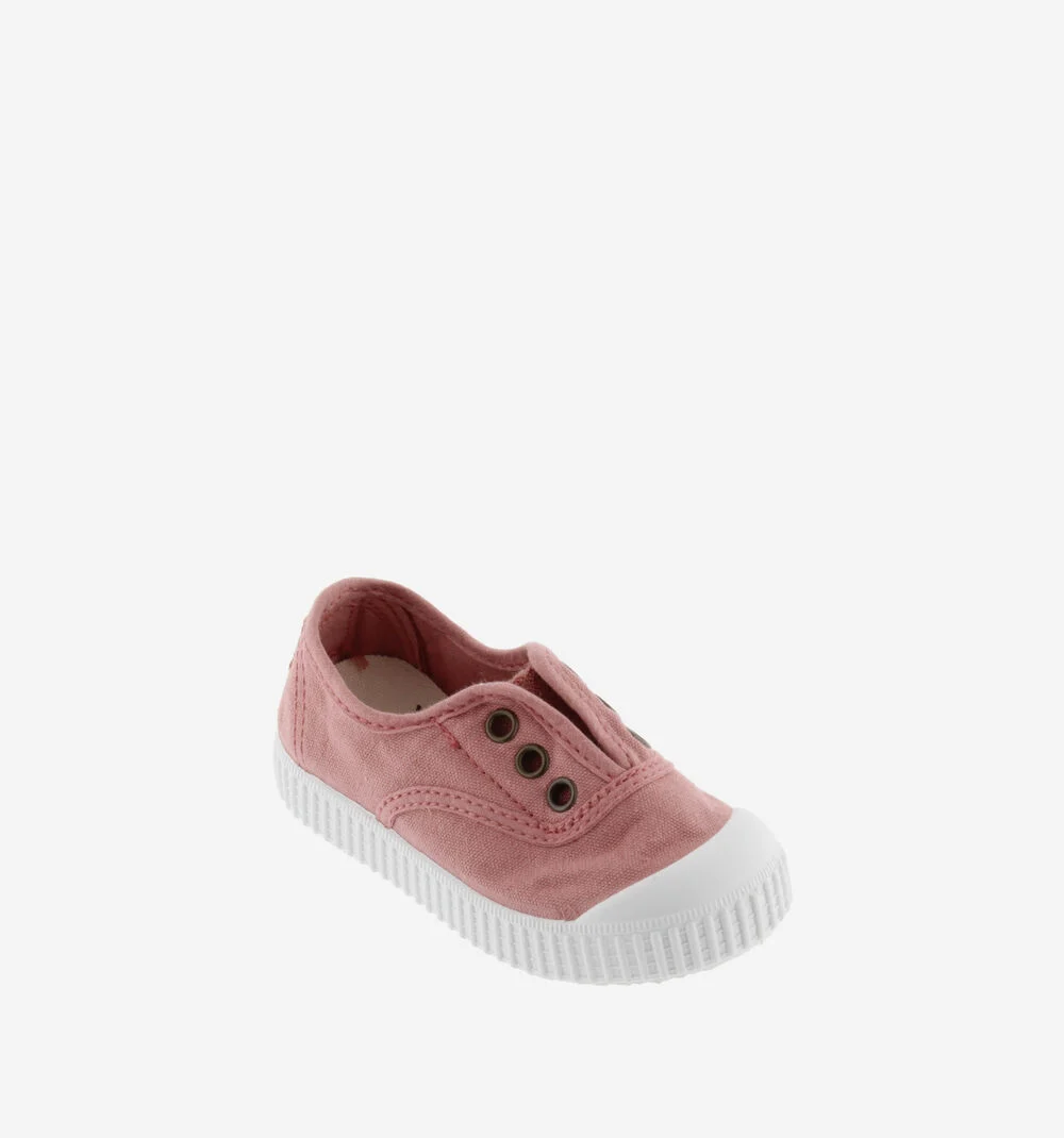 1915 INGLESA TENNIS TOILE DREC® ÉLASTIQUE Baskets en toile avec élastique pour enfant NUDE