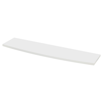 Duraline wandplank gebogen XS2 wit hout 80x23,5 cm 18 mm