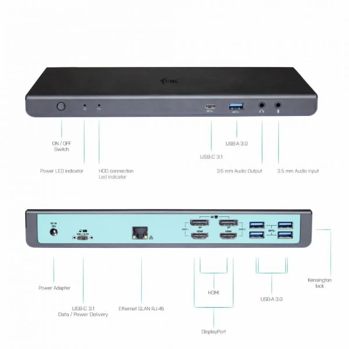 i-tec USB 3.0/USB-C Stacja D