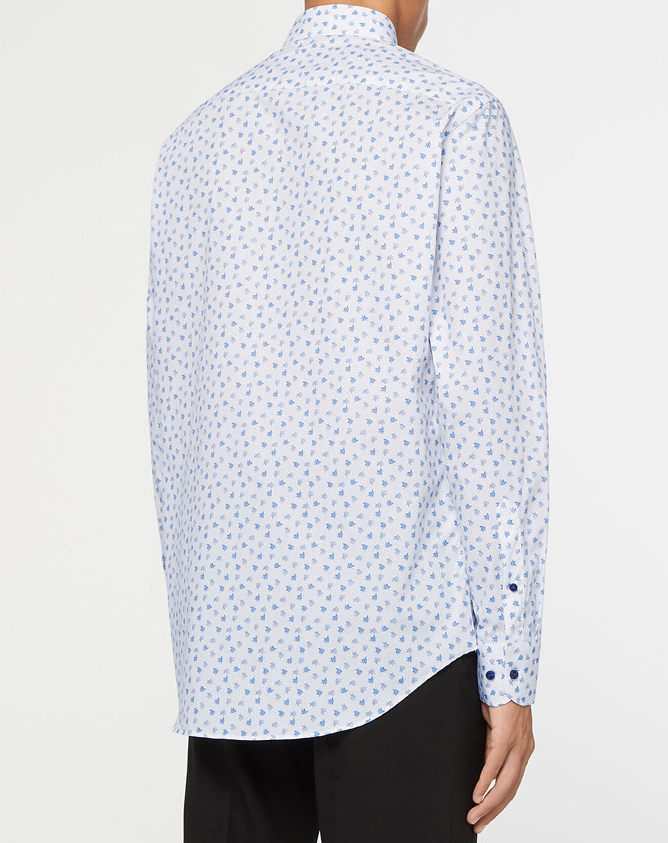 Tommy Hilfiger Chemise Regular imprimé feuilles blanc/bleu