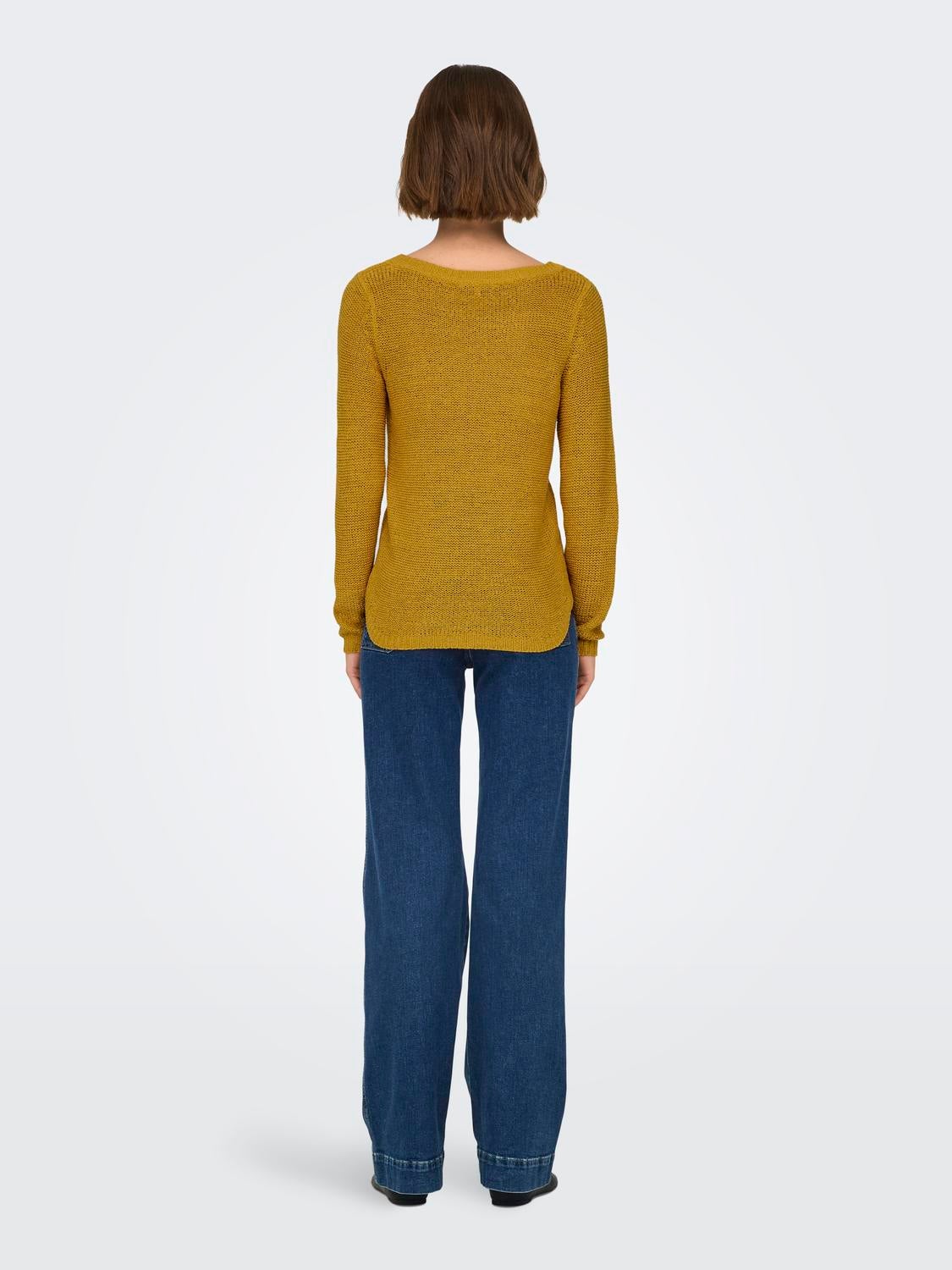 ONLGEENA Strickpullover Golden Spice