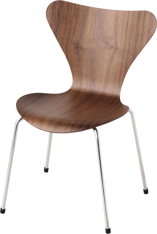 Fritz Hansen Miniature serie 7, 3107 Walnut Veneer Brun