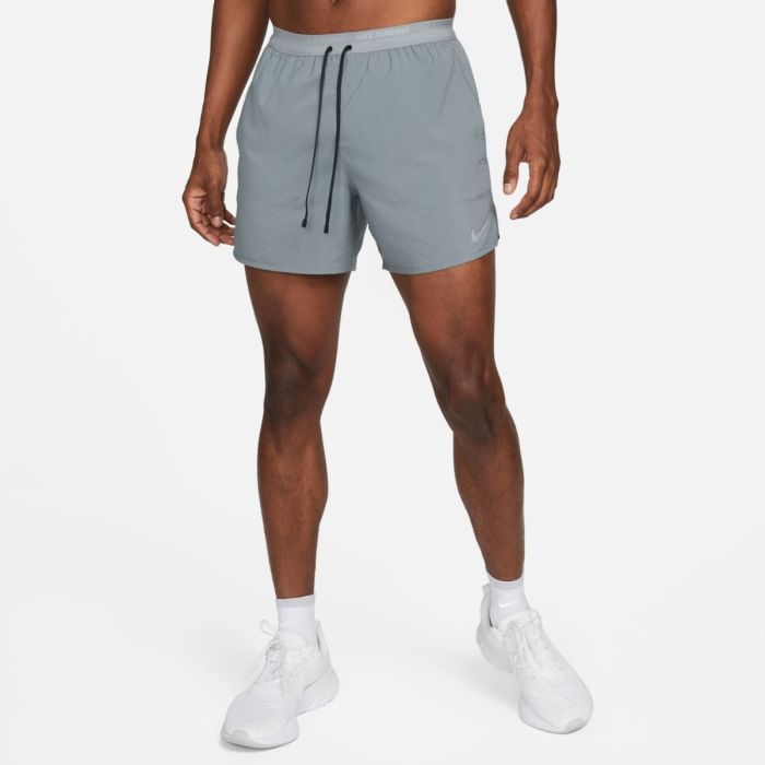 Nike Herre Shorts Dri-Fit Stride 5 Inch Brief-Lined Shorts Grå