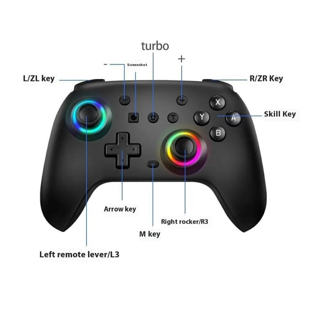 Kompatibel med Nintendo Switch Pro Wireless Game Controller Bluetooth Gamepad Controller