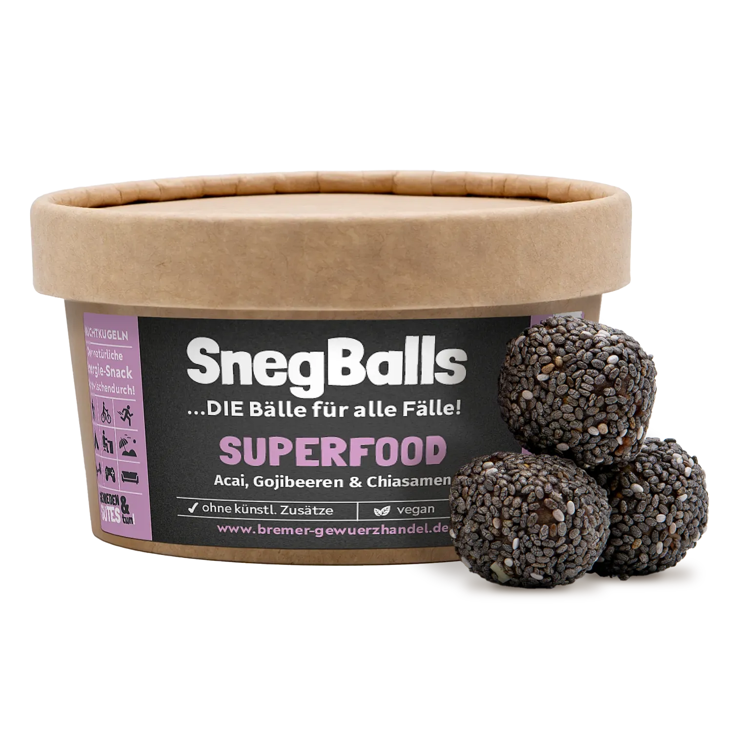 SnegBalls Superfood, Fruchtkugeln
