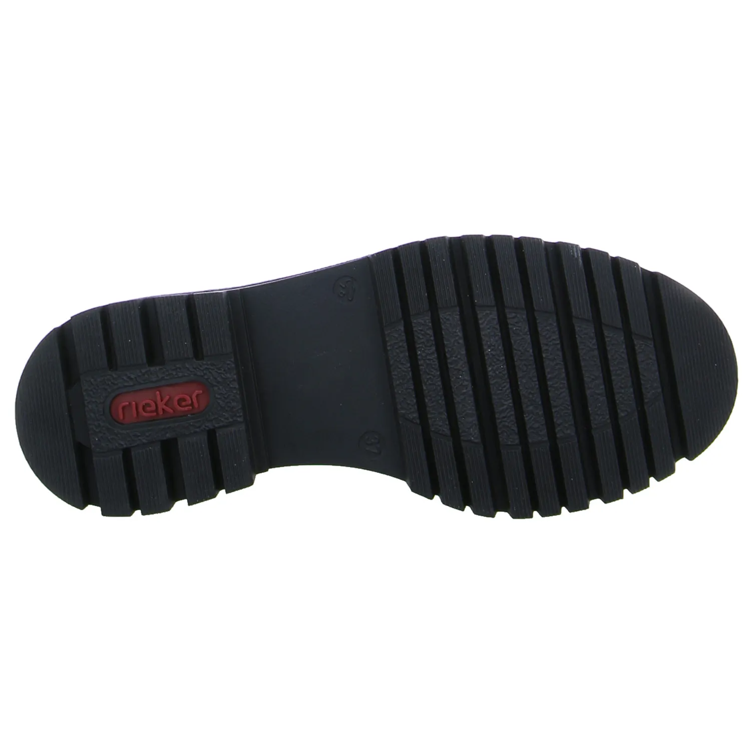 RIEKER Slipper Schwarz Lederimitat
